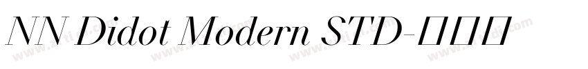 NN Didot Modern STD字体转换